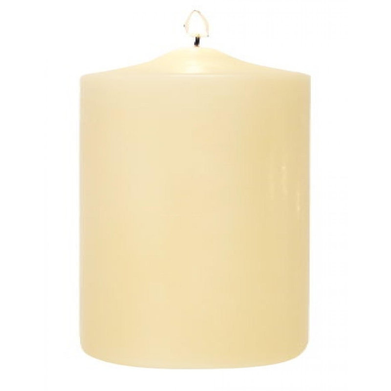 Bougie cylindrique sans parfum, Pilier 8 po x 2,8 po, Rouge