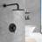 Topcraft 12-Inch Round Wall-Mounted Rain Shower System with Single Handle Control-88712951