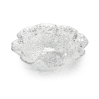 Special Scalloped Bowl Cm.18 Clear Glass