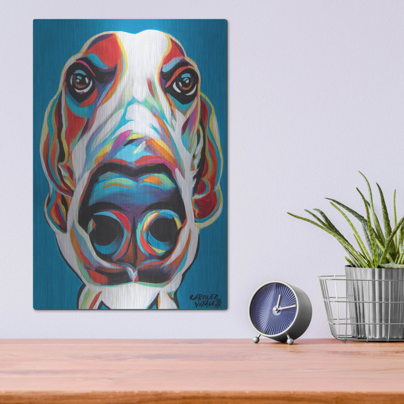«Nosy Dog» par Carolee Vitaletti, H 16 po x l 12 po