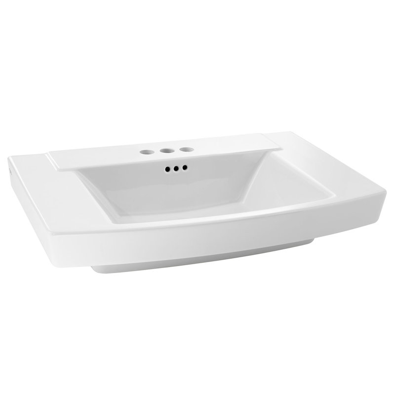 American Standard Townsend 19.5'' Ceramic Rectangular Bathroom Sink with Overflow, White