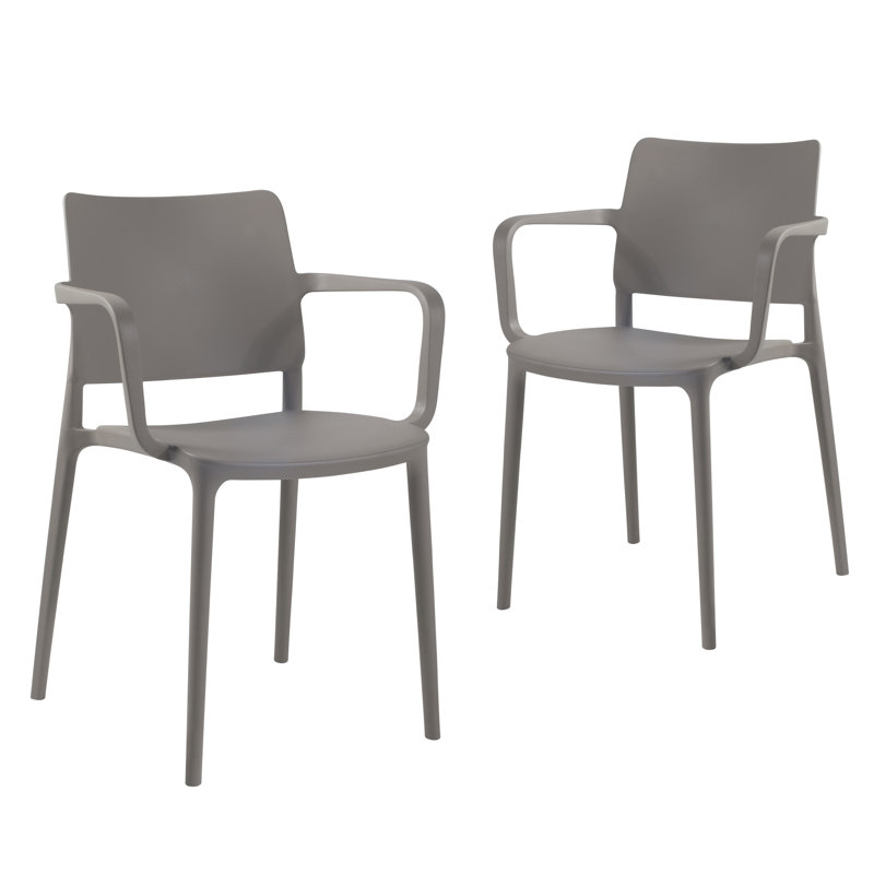 Fauteuil de salle à manger Maddon, Taupe