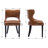 Dekyra Upholstered Side Chair in Brown