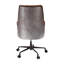 Chaise de bureau rembourrée en aluminium et sahara Salvol