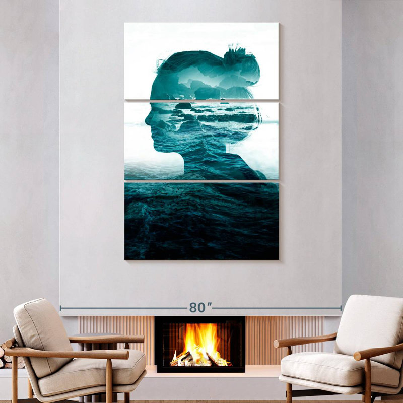 Leisha The Sea Inside, 74" H x 48" W