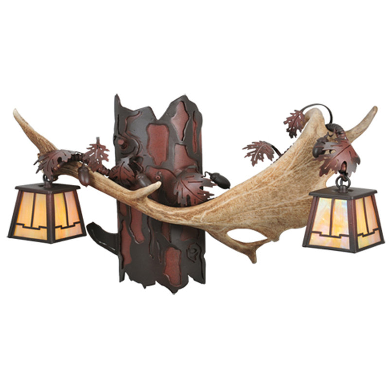 Rustic Lodge Armed Sconce
