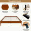 Minimalist Style Platform Bed Frame, No Box Spring Needed-1197628450-1197628449