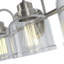 Éclairage pour salle de bain 4 lumières à intensité variable moderne avec abat-jour en verre transparent 32 po Juliann-1013977845