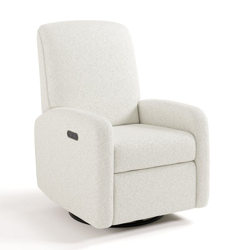 Fauteuil inclinable électrique pivotant Bellwood, Bouclé ivoire