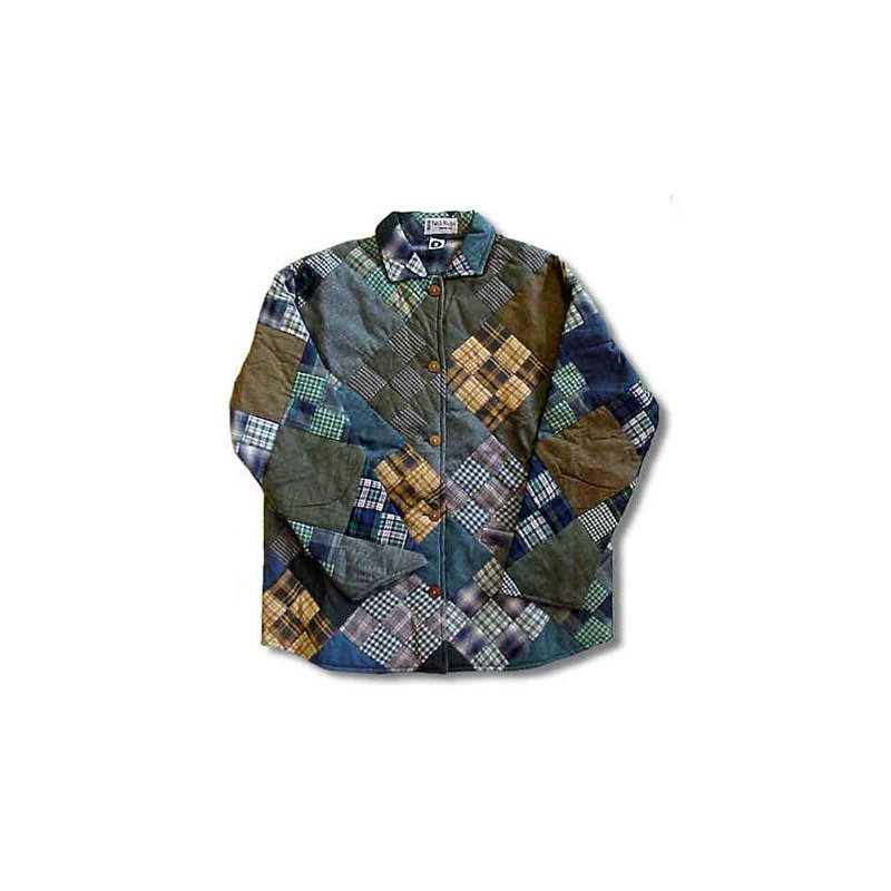 Courtepointe en coton Chambray Nine Patch