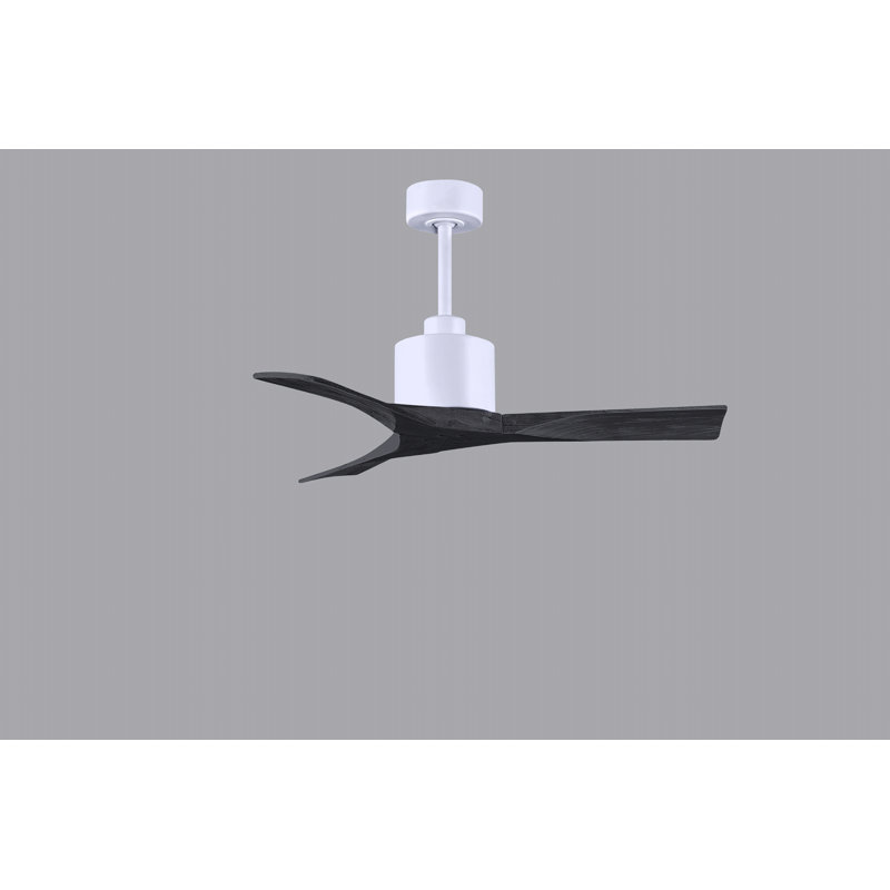Nan 42" Ceiling Fan In Blades, Matte Black, Matte White