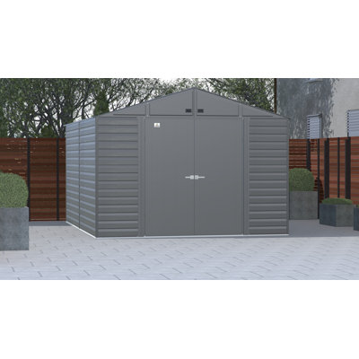 Remise de rangement en acier Select, 10 x 14, gris anthracite