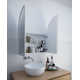 Two Door Steel Frame Arch Shape Medicine Cabinet