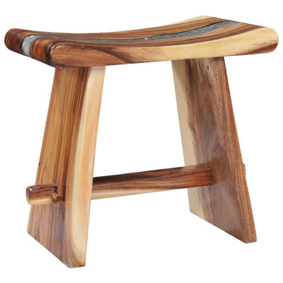 Almus Solid Wood Accent Stool