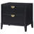 Mason Black 2-Drawer Nightstand