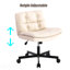 Améliorez! Fauteuil de bureau pivotant à 360 ° de grande taille avec roulettes