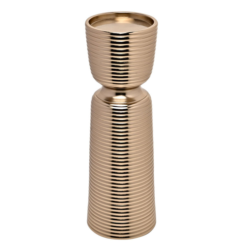 Metal Tabletop Candlestick, 33.2 cm H X 11.2 cm W X 11.2 cm D