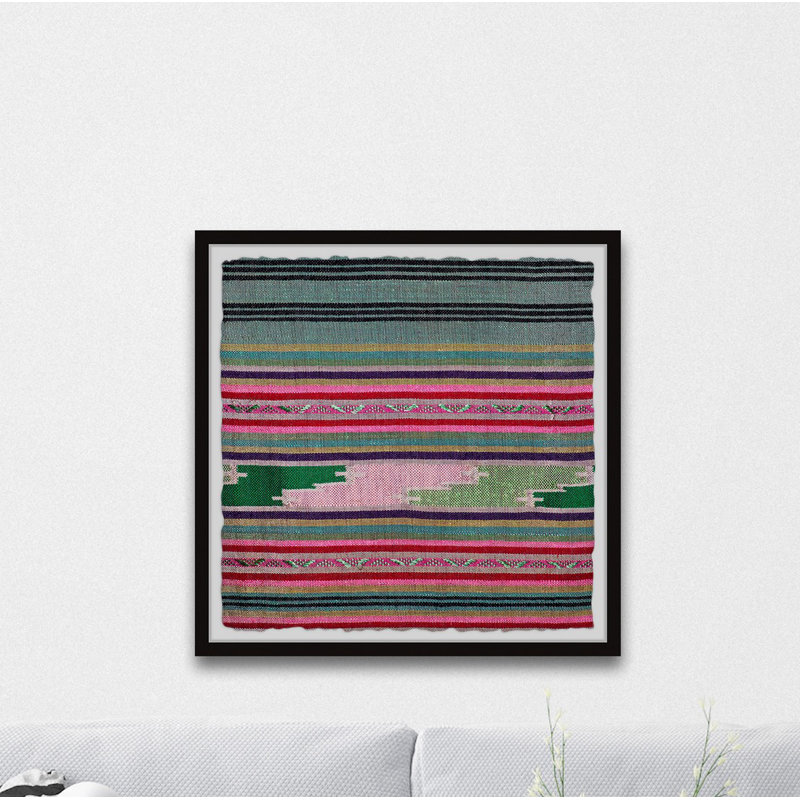 Coloured Lines - Single Picture Frame Print, 81cm H x 81cm W x 3.81cm D
