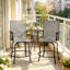 Chaises de patio pivotantes, tabourets de bar d'extérieur, chaises respirantes (seulement 2 chaises PCS)