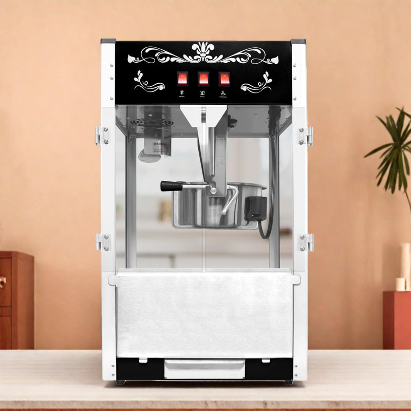 Machine à maïs soufflé de comptoir avec bouilloire 16 oz pour usage domestique et commercial