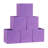 Artisan Purple Diagonal Handle Cube Bin Set, Polyester & Cardboard-32133584