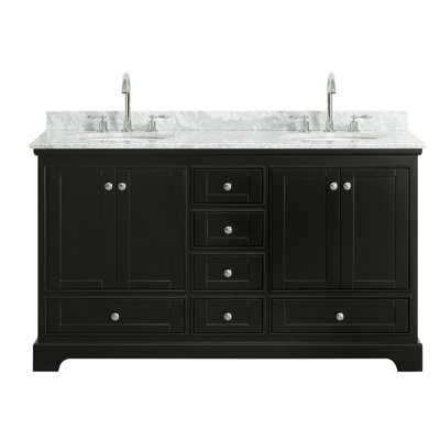 Ensemble de meuble-lavabo double 60 po Deborah