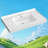 37" L x 22" W Solid Surface Single Bathroom Gloss White Integrated Vanity Top Bathroom Countertop With Center Sink With 1-3/8" H Backsplash