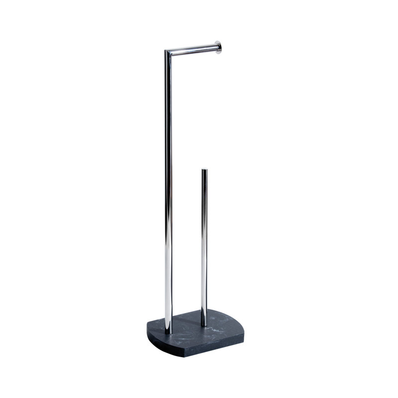 Cvetko Free Standing Toilet Paper Holder, Grey