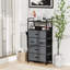 Commode 5 tiroirs avec rangement en bois Ranim-1608622805