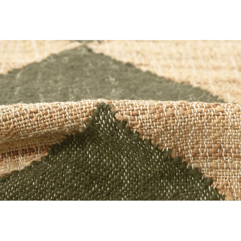 Erin Gates by Momeni Orchard Court Green Hand Woven Wool and Jute Area Rug, Rectangle 9' X 12'