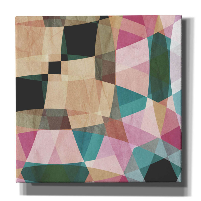 «Geometric Design 2» par GraphINC - reproduction d'art sur toile tendue, H 37 po x l 37 po x P 1,5 po