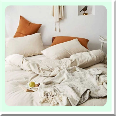 Light Khaki Dream Comforter Set - 3 Piece Modern Bedding, Soft Microfiber Down Alternative, All Season Lightweight Bed Comforter with Pillow Shams for Men and Women