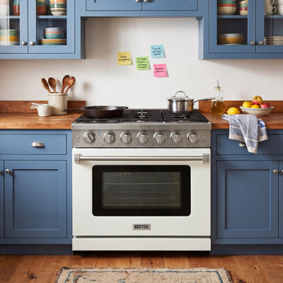 KOSTCH 36" Liquid Propane Gas Range 6.0 cu.ft. Freestanding Convection Oven Range Gas Stove