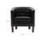 Fauteuil demi-tonneau en similicuir de 28,25 po Zeniyah-87868542