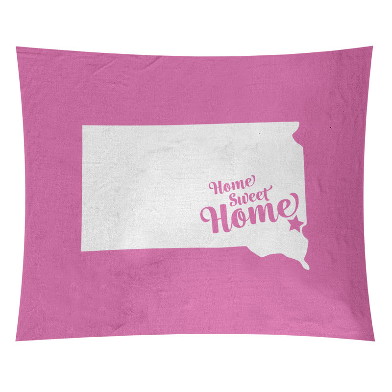 Tapisserie Home Sweet Sioux, H 27,5 po x l 37,5 po, Rose