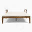 Double chaise longue de patio avec coussin-1442024952