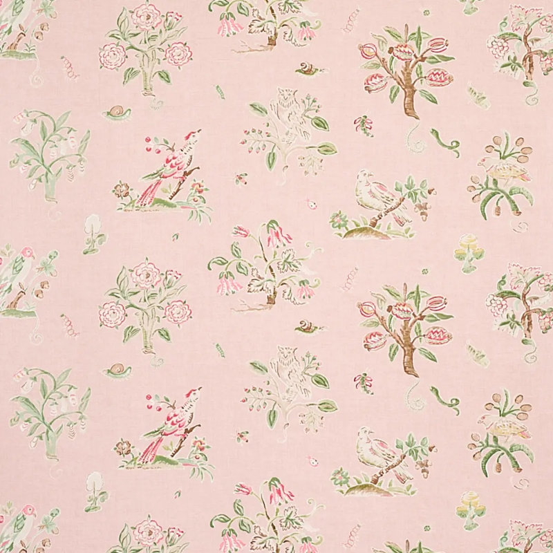 Tissu de ménagerie magique, Rosé