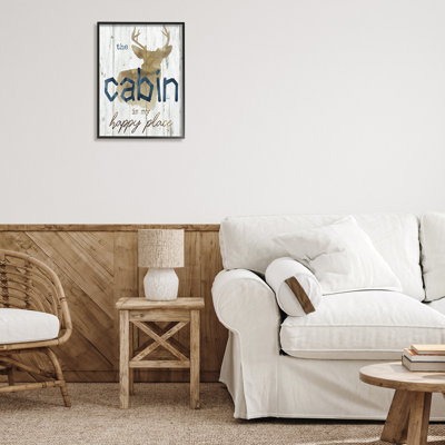 «Cabin Happy Place» par Nan - Art textuel