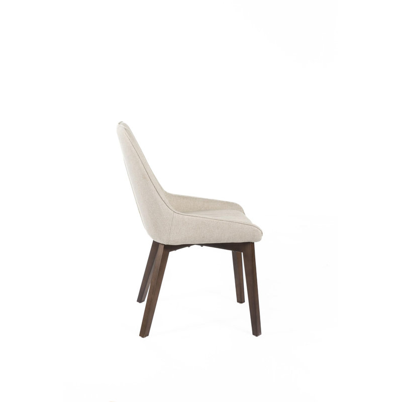 Cannelton Upholstered Upholstered Back Side Chair, Beige