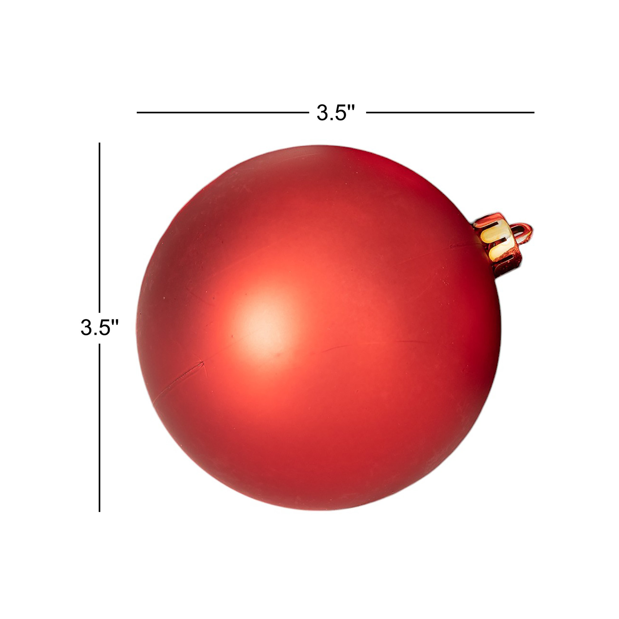 6 Piece Solid Ball Ornament Set
