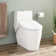 Toilette allongée une pièce avec siège de bidet Aldridge Sitka