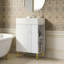 Meuble-lavabo de salle de bain avec lavabo et rangement à droite-2109448353