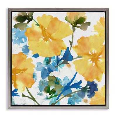 Yellow & Blue Hibiscus
