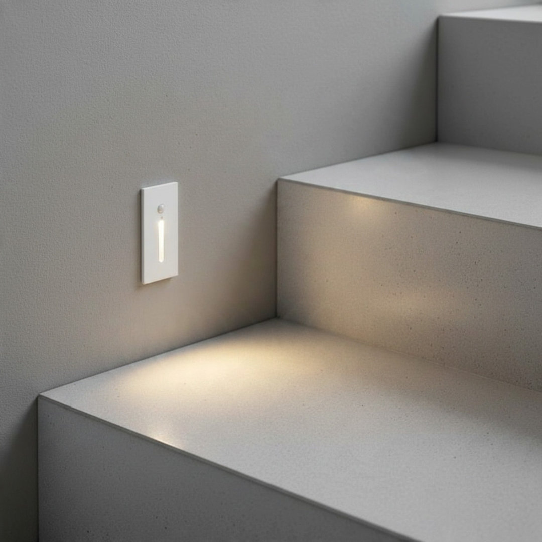 Rackhams White/Light 3 Watt Recessed Interior Motion Sensor Step - Image 2