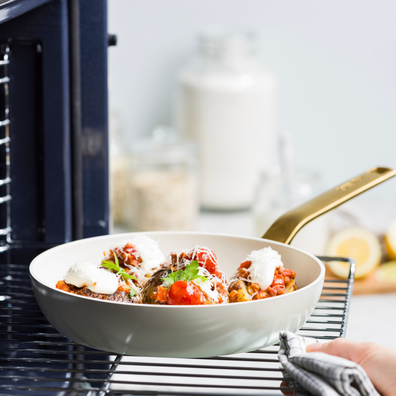 Greenpan Evolution Wok 28cm - Cream, Cream/Gold