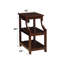 Table en bois avec 2 tablettes et un tablier de finition