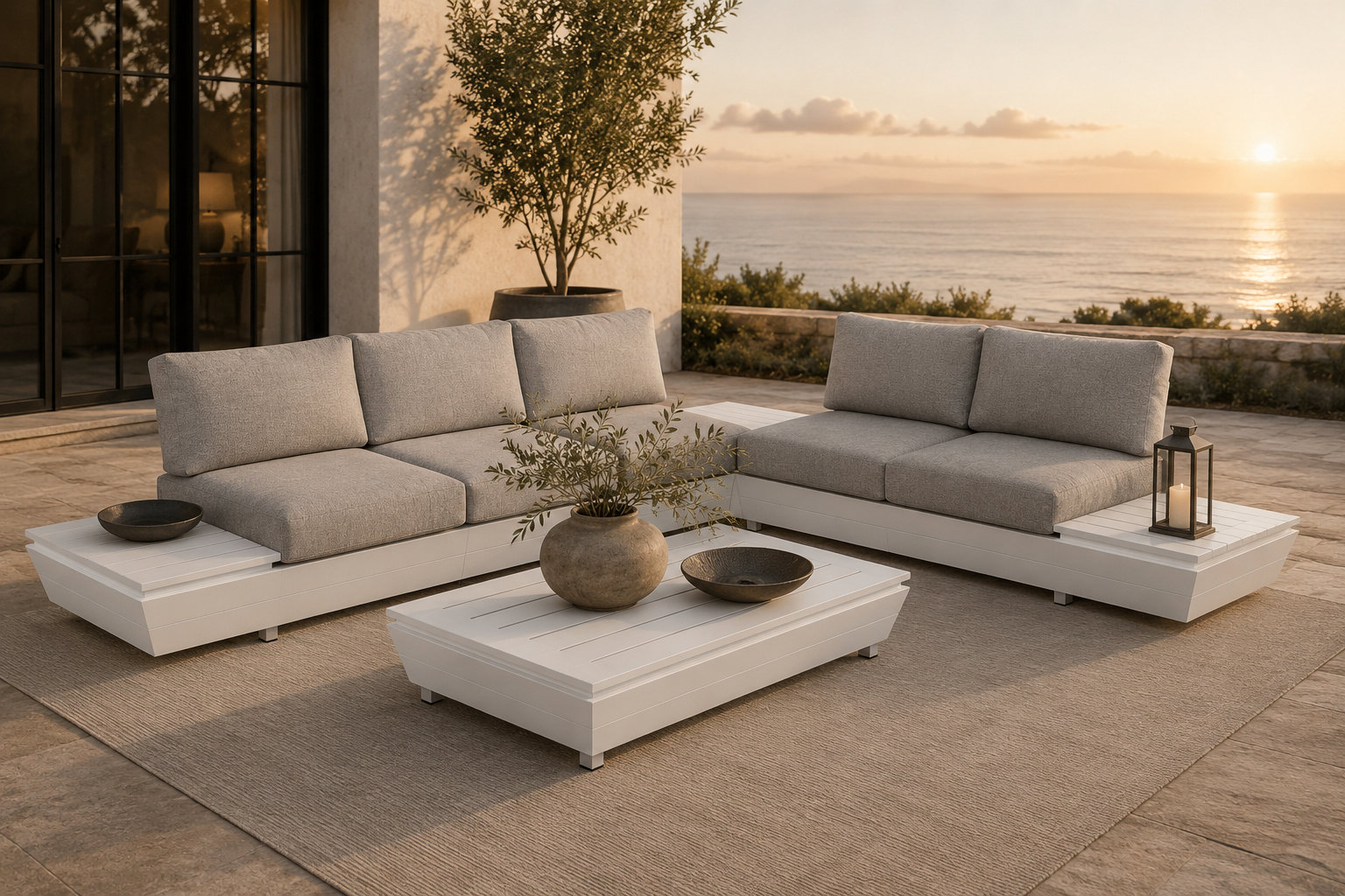 Amarillo 5-Person Patio Seating Group, Gray
