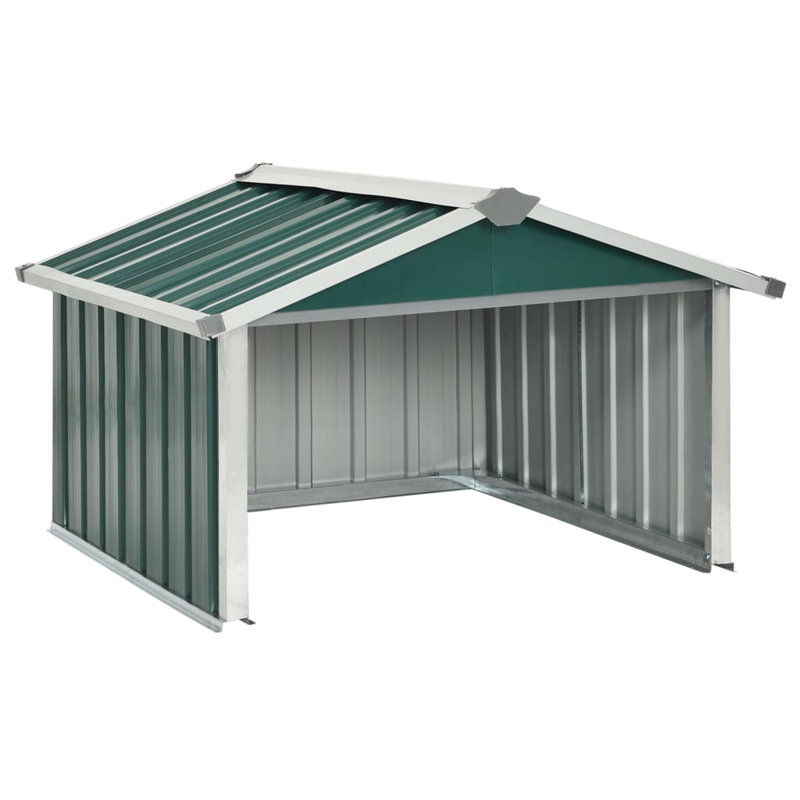 Tuckahoe Garden Robot Lawnmower Shed 92 x 97 x 63 cm Galvanised Steel, Green
