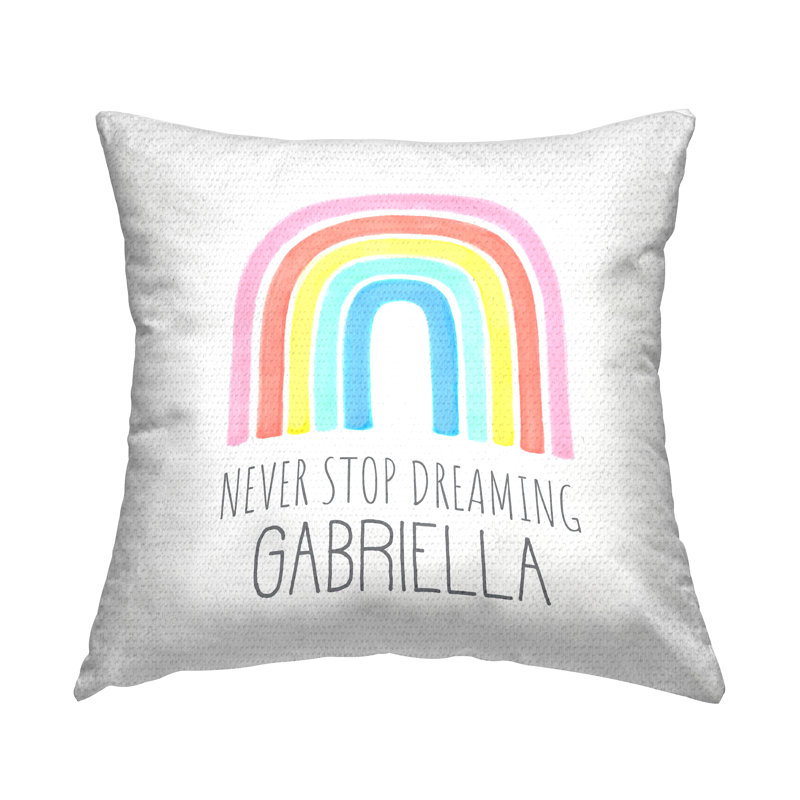 Coussin Pastel Never Stop Dreaming, Oui