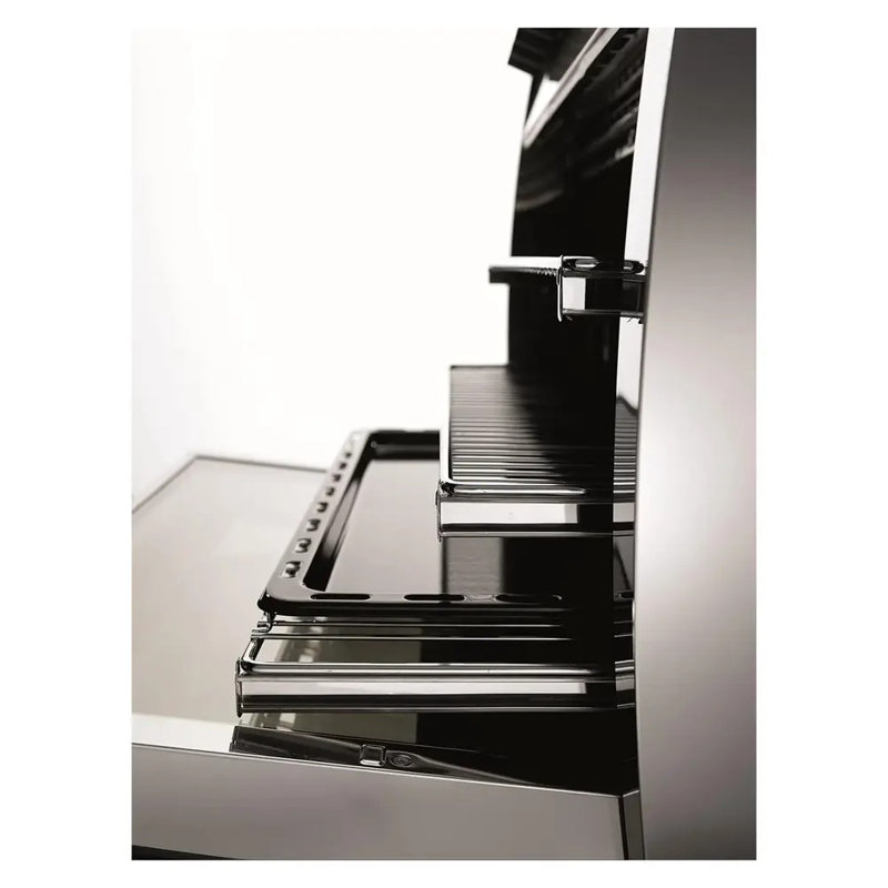 Lofra Dolcevita Serie 36 Inch Induction Range with 5 Induction Elements, Matte Black/Chrome